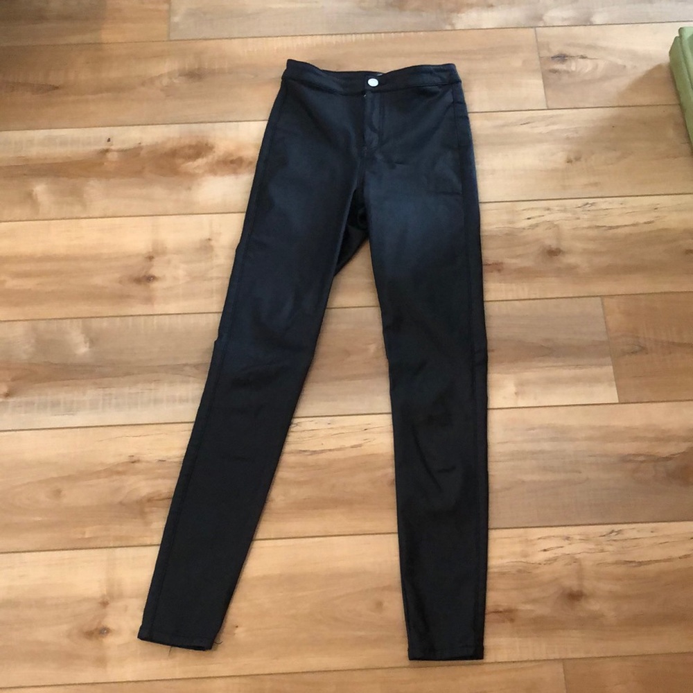 Black Leather Leggings